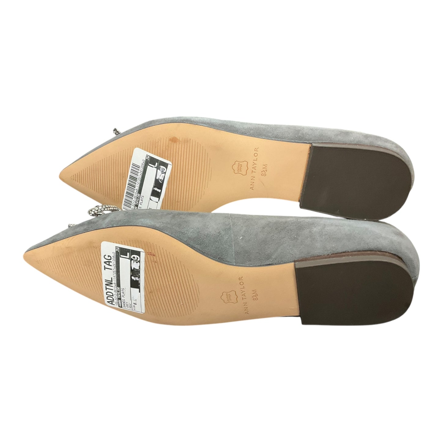 Shoes Flats By Ann Taylor In Grey, Size: 8.5