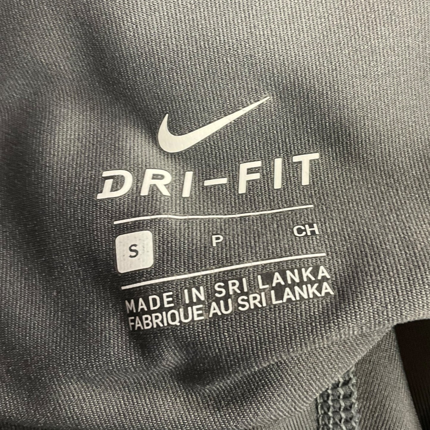 Athletic Leggings By Nike Apparel In Grey, Size: S