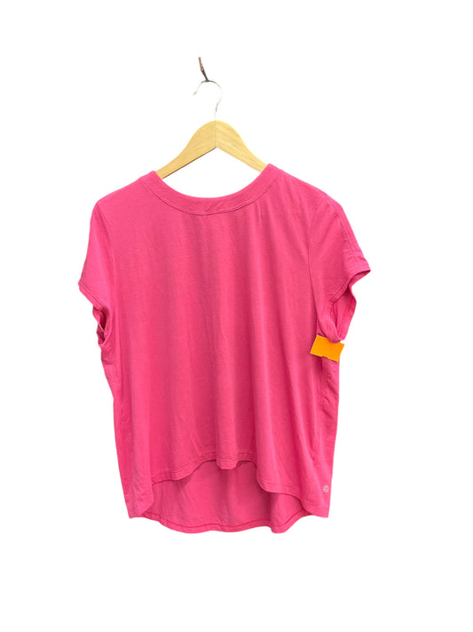 Athletic Top Short Sleeve By Athleta In Pink, Size: S