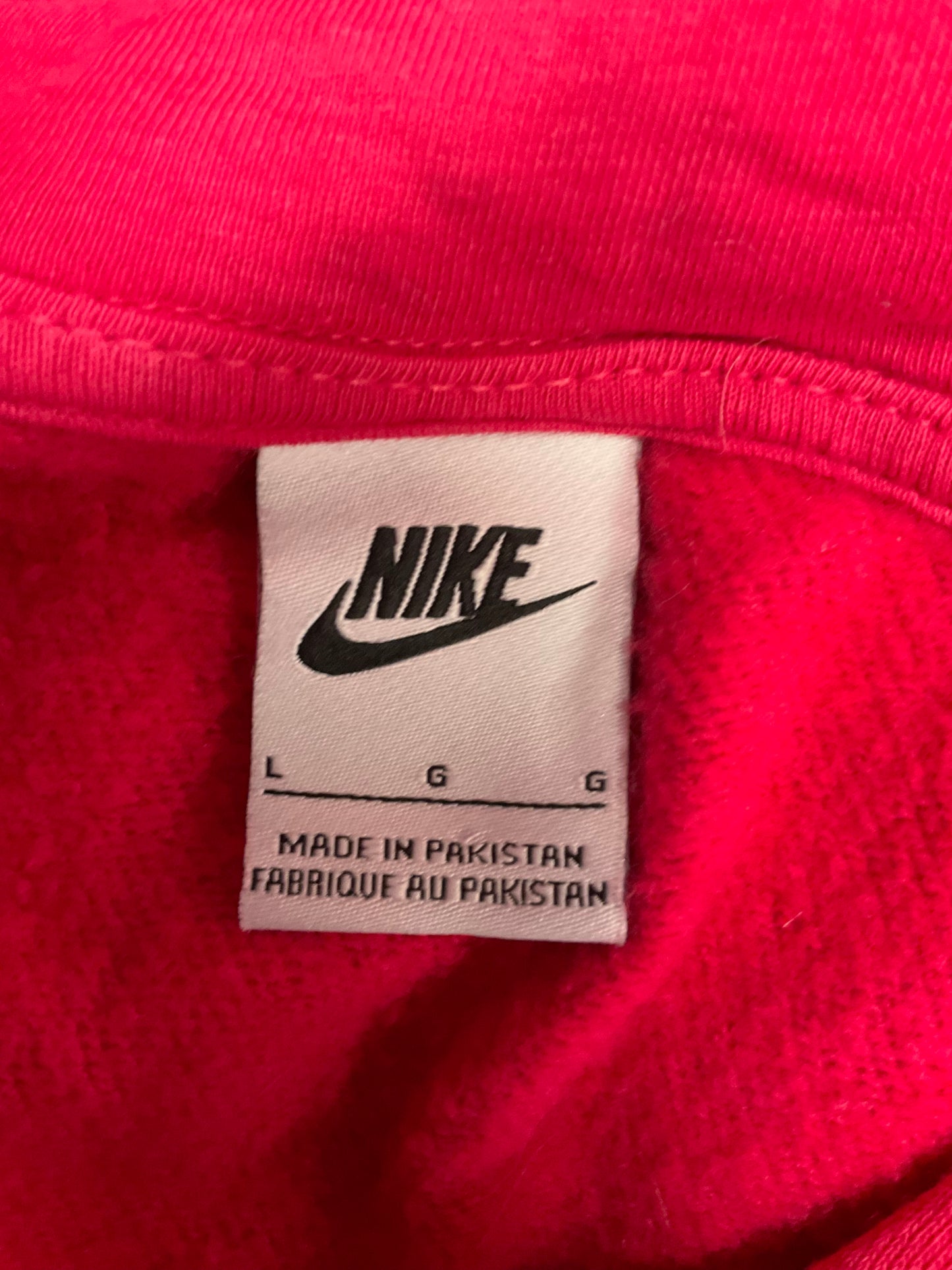 Athletic Sweatshirt Hoodie By Nike Apparel In Pink, Size: L