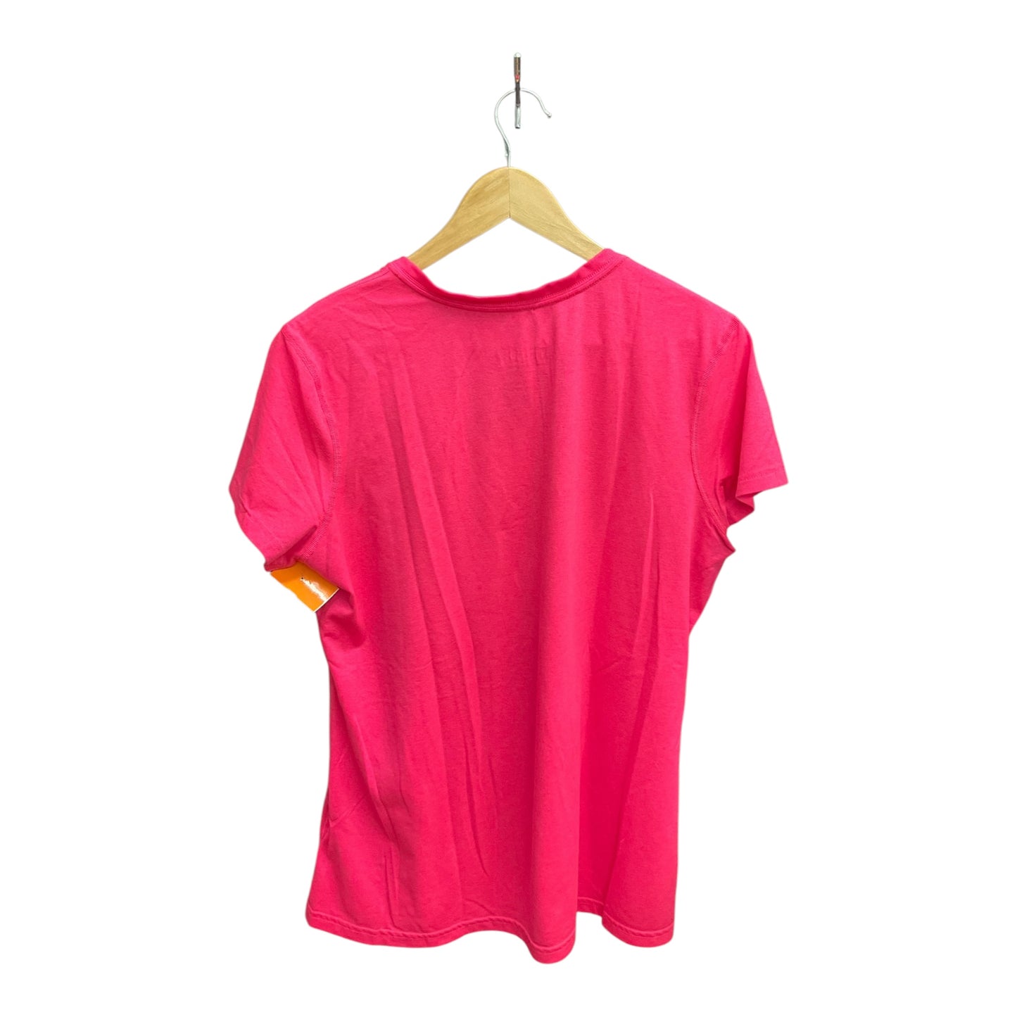 Athletic Top Short Sleeve By Nike Apparel In Pink, Size: M