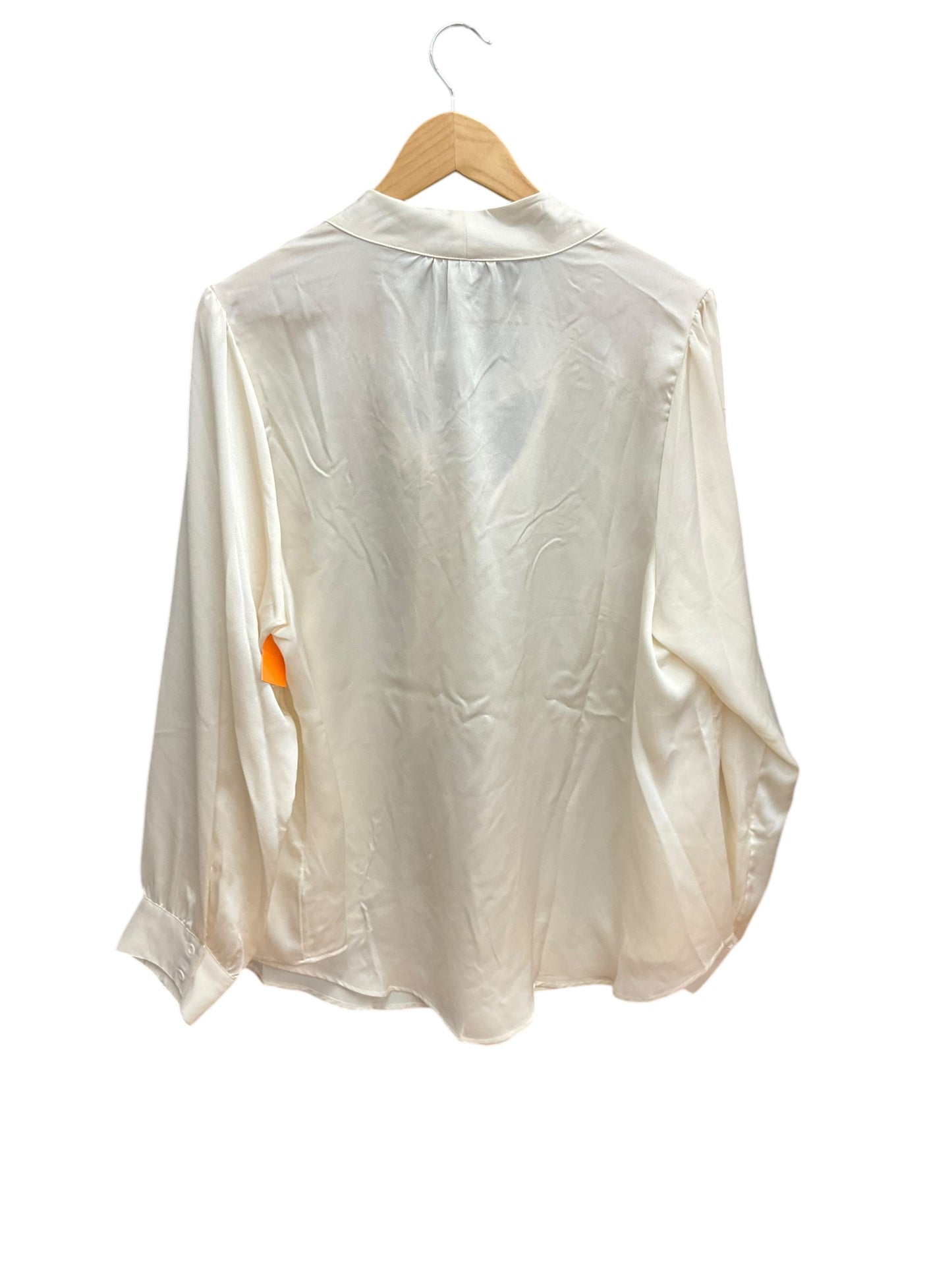 Blouse Long Sleeve By Torrid In Cream, Size: 2x