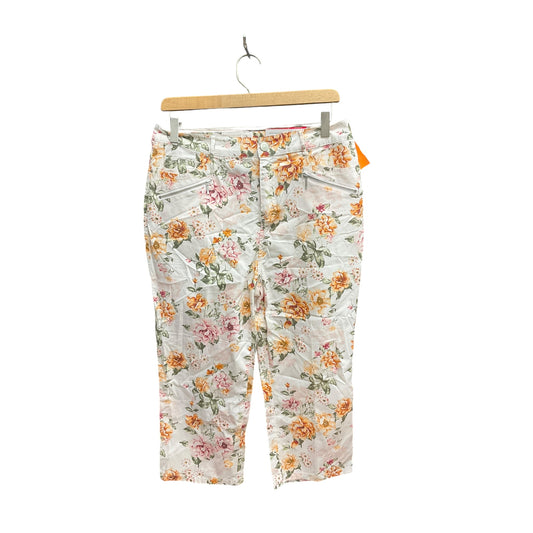 Pants Cropped By Christopher And Banks In Floral Print, Size: 6