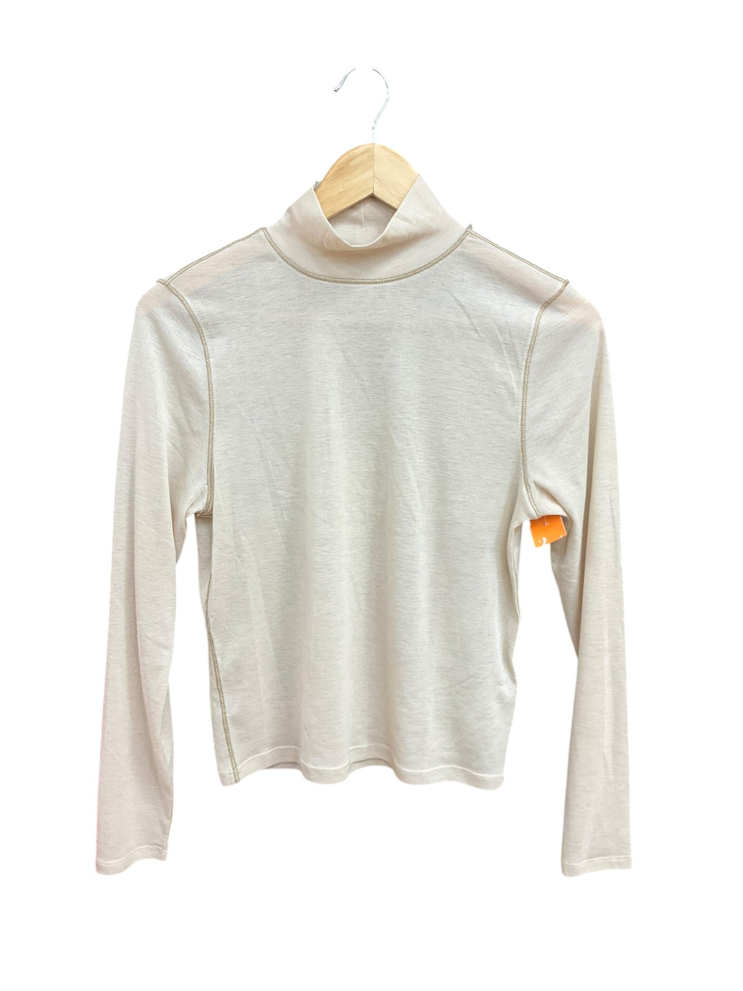 Top Long Sleeve Basic By Madewell In Tan, Size: L