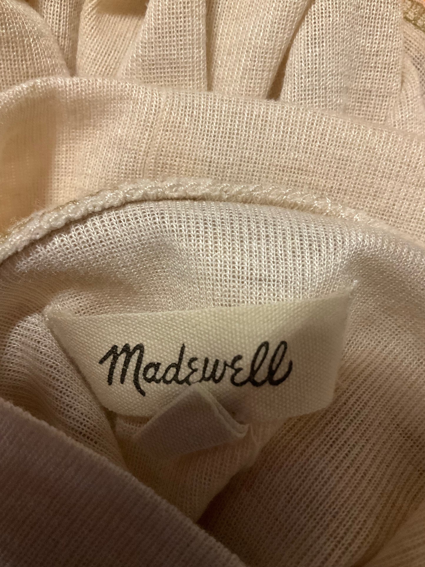 Top Long Sleeve Basic By Madewell In Tan, Size: L