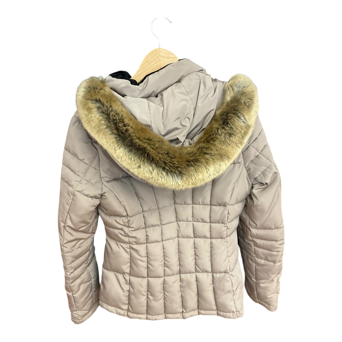 Coat Puffer & Quilted By Calvin Klein In Tan, Size: S