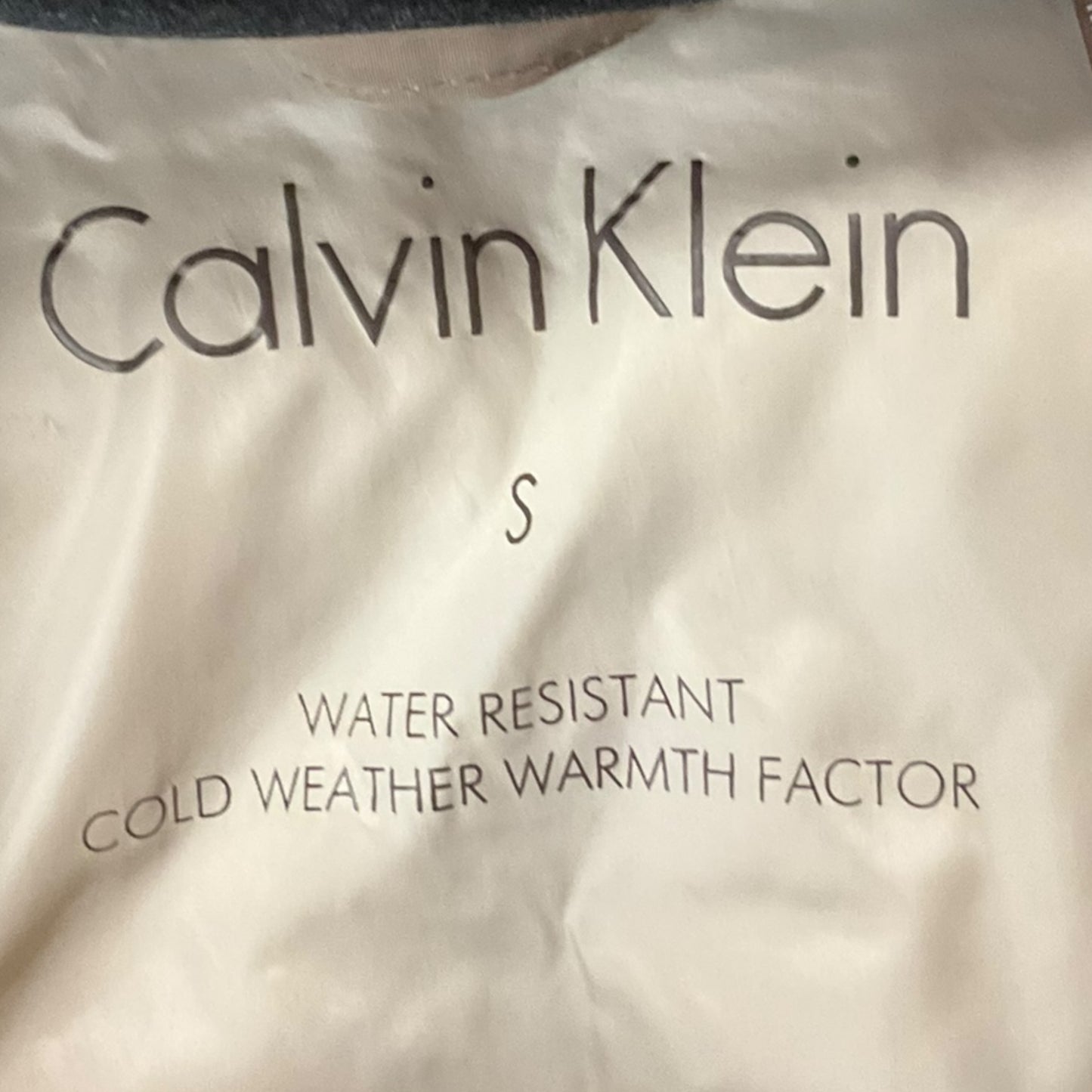 Coat Puffer & Quilted By Calvin Klein In Tan, Size: S