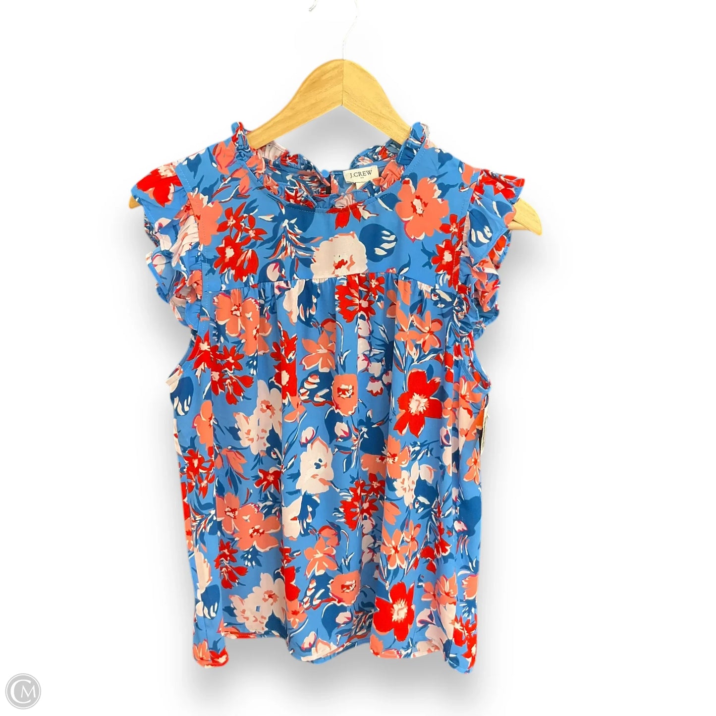 Top Sleeveless By J. Crew In Floral Print, Size: M