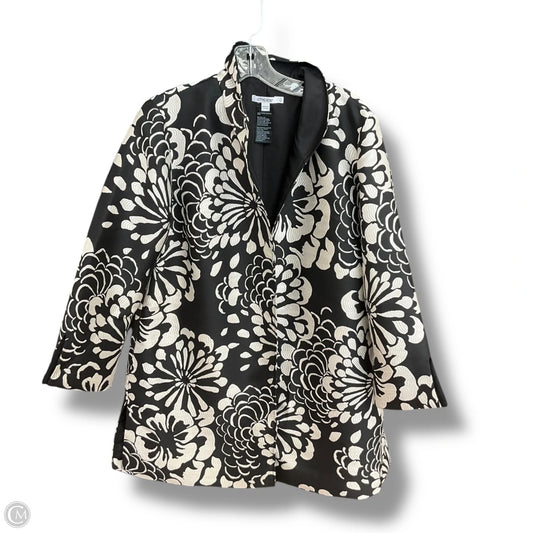 Jacket Other By Chicos In Black & White, Size: 10