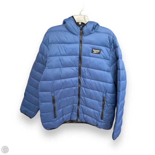 Coat Puffer & Quilted By Reebok In Blue, Size: Xl