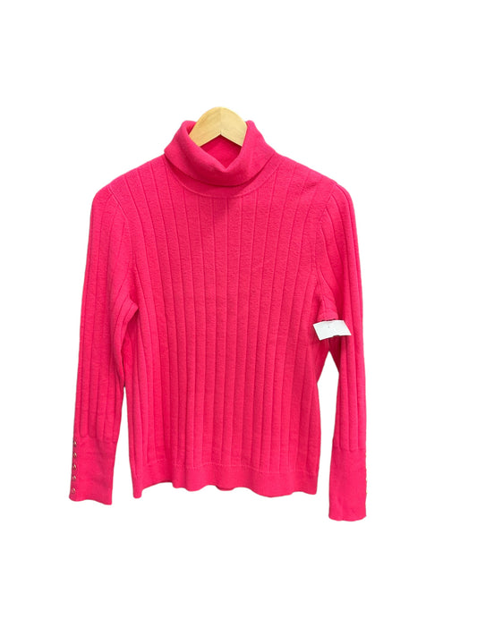 Sweater By Talbots O In Hot Pink, Size: Petite Large