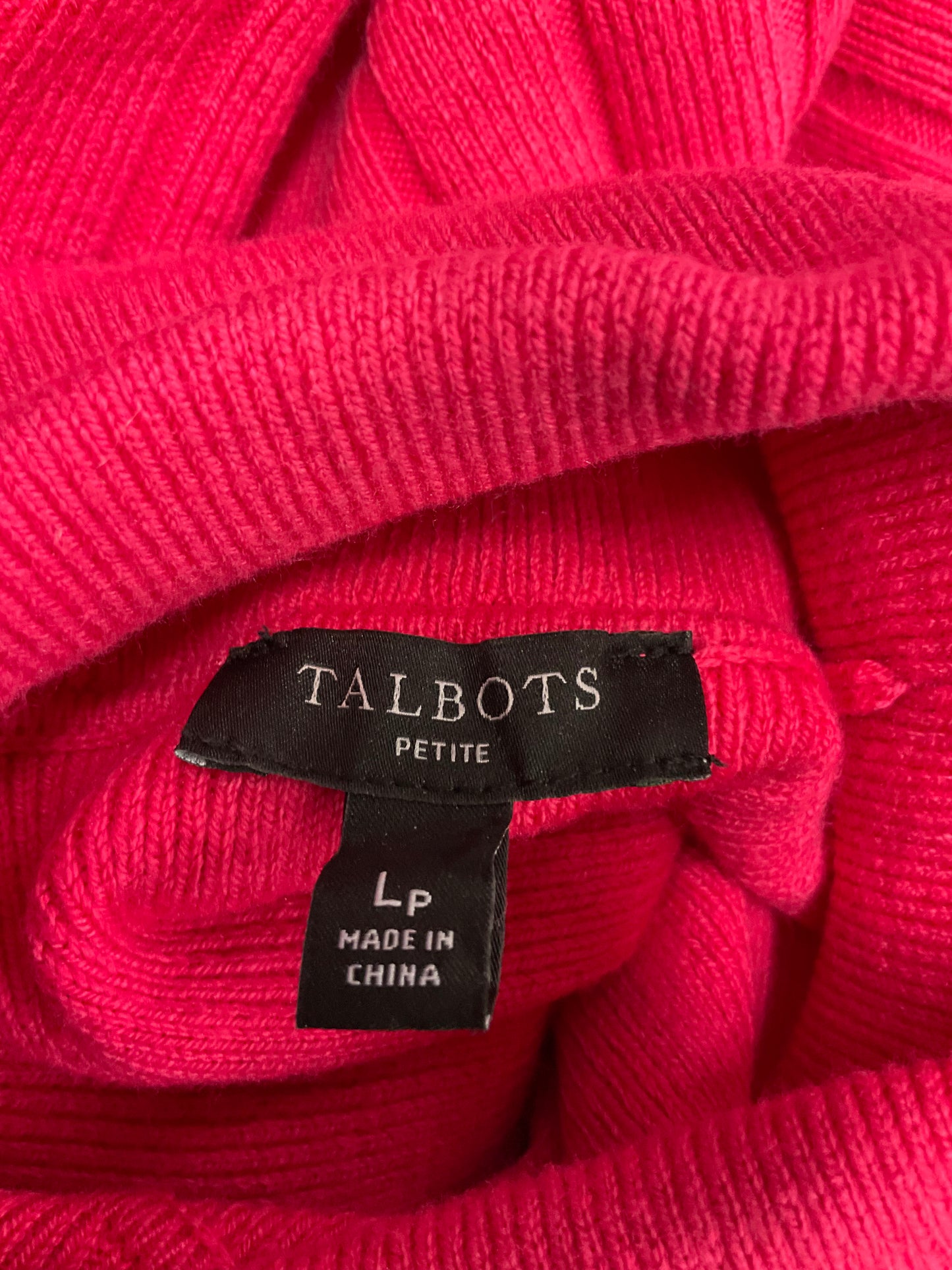 Sweater By Talbots O In Hot Pink, Size: Petite Large