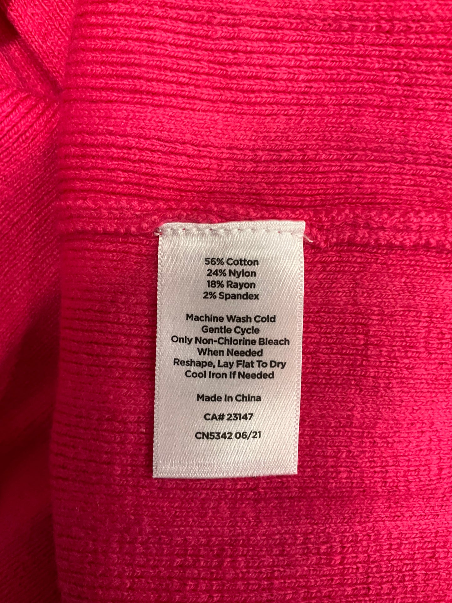 Sweater By Talbots O In Hot Pink, Size: Petite Large