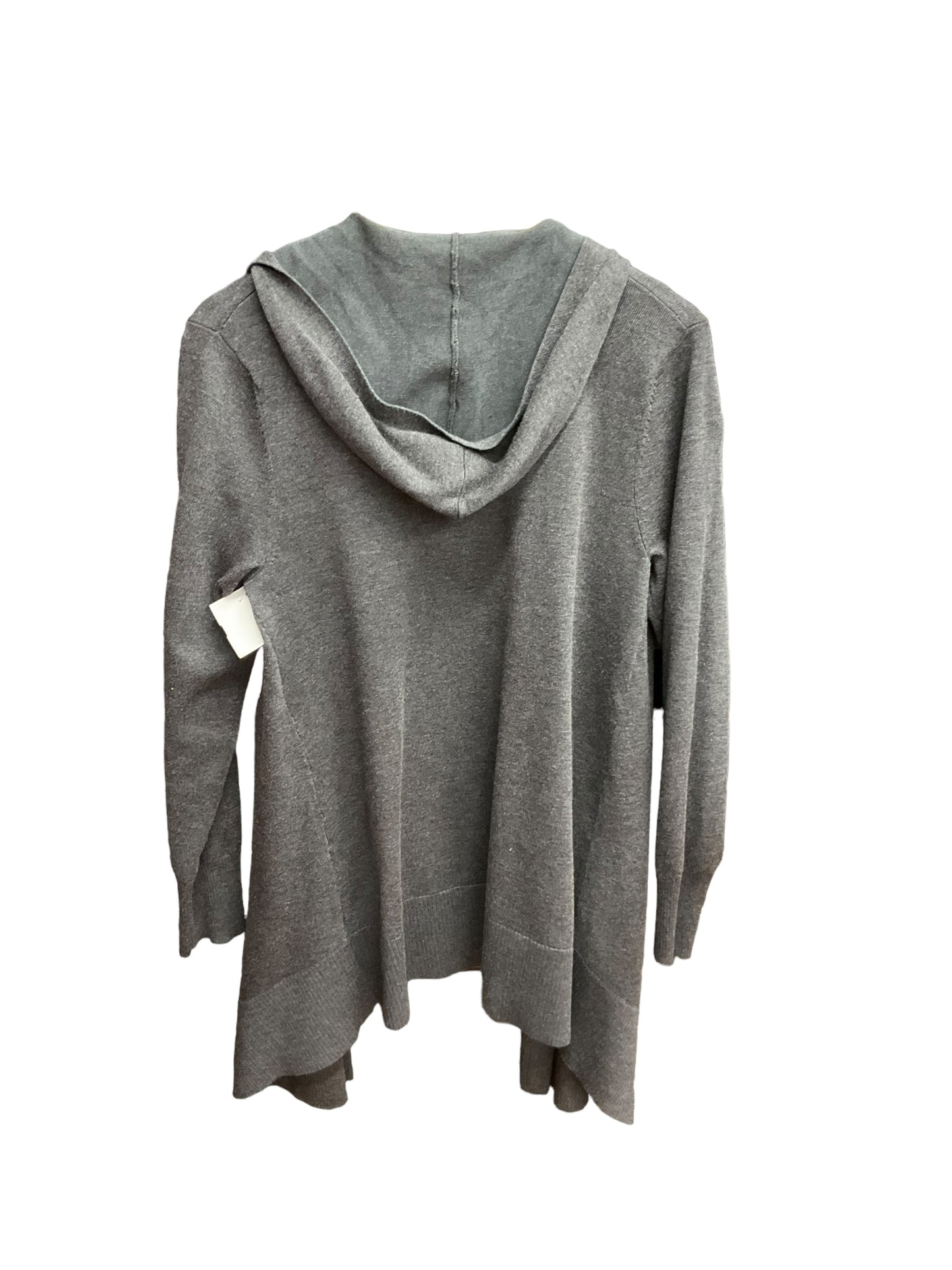 Sweater Cardigan By Clothes Mentor In Charcoal, Size: L