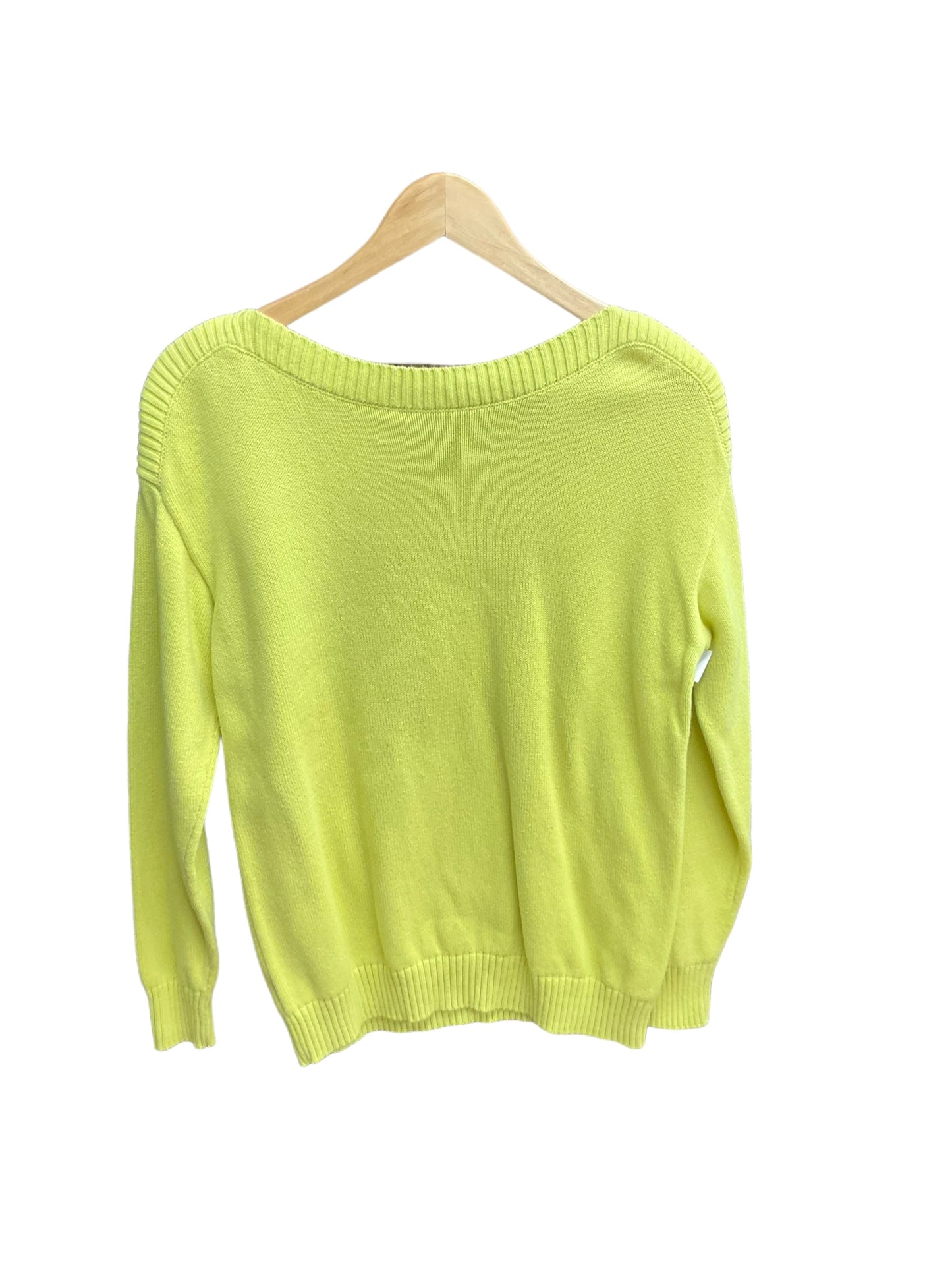 Chartreuse Sweater Loft O, Size S