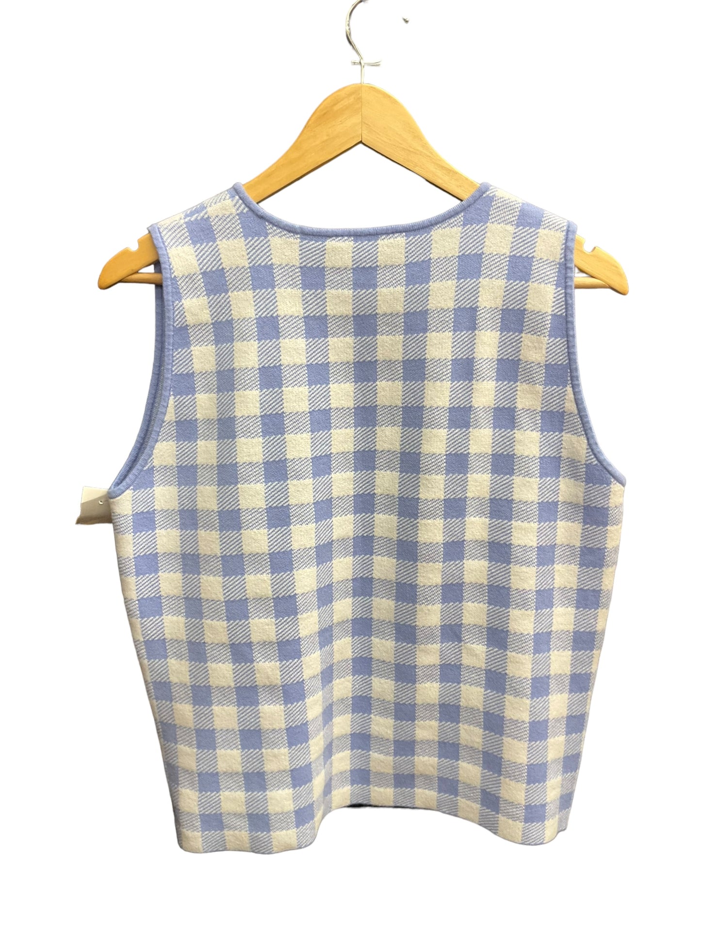 Checkered Pattern Top Sleeveless Ann Taylor, Size L