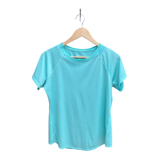 Athletic Top Short Sleeve By Tek Gear In Aqua, Size: M