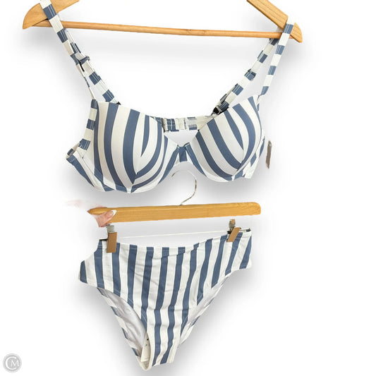 Swimsuit 2pc By Cupshe In Striped Pattern, Size: Xl