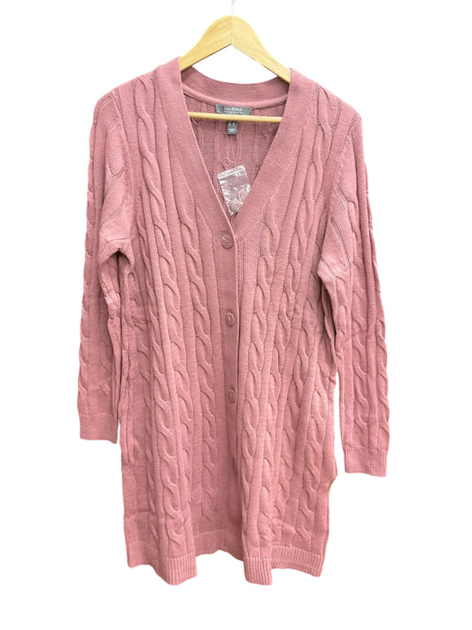 Sweater Cardigan By Lisa Rinna In Mauve, Size: L