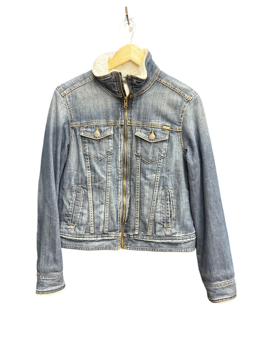 Jacket Denim By Eddie Bauer In Blue, Size: S