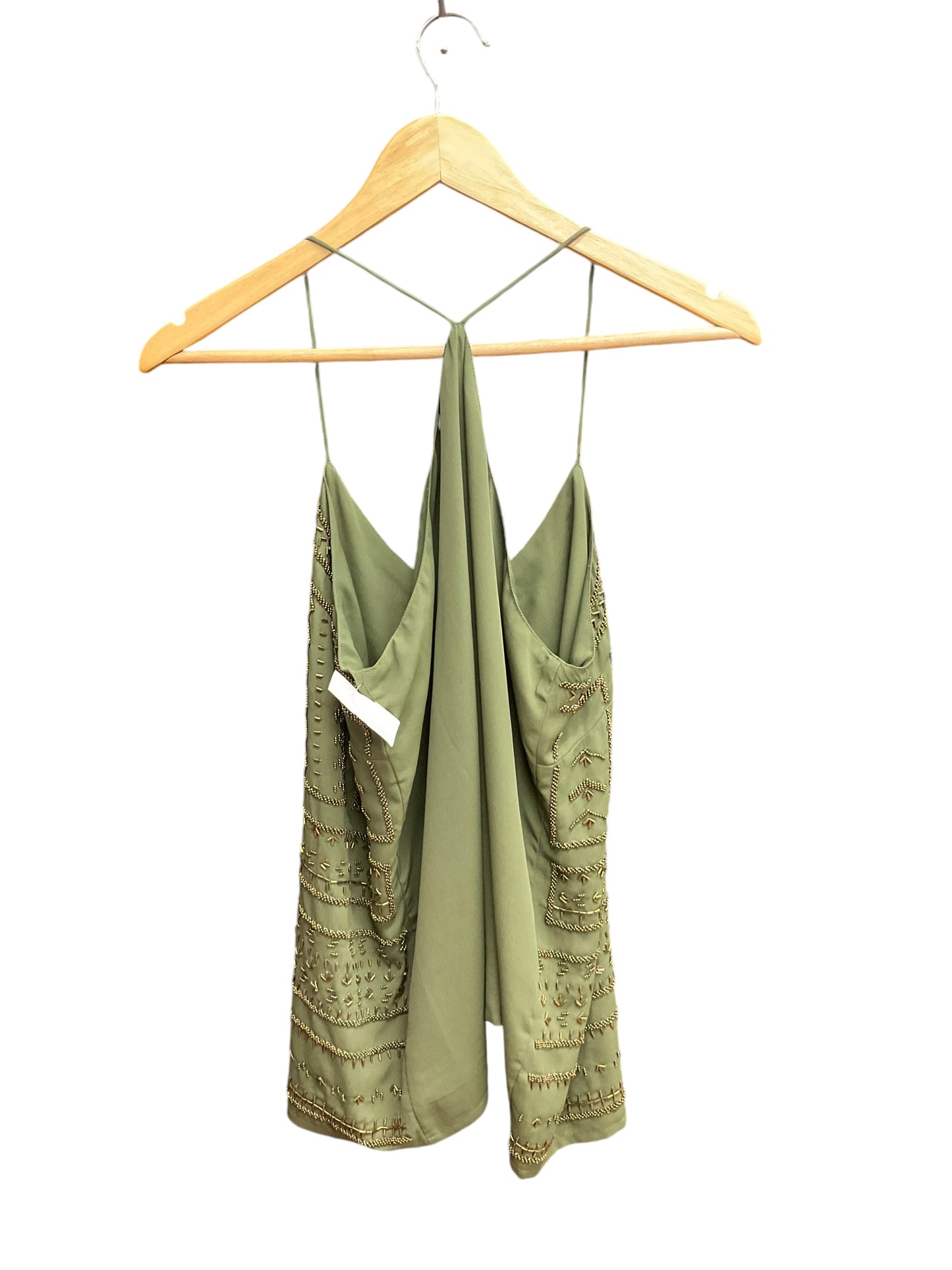 Top Sleeveless By Sisley In Green, Size: L