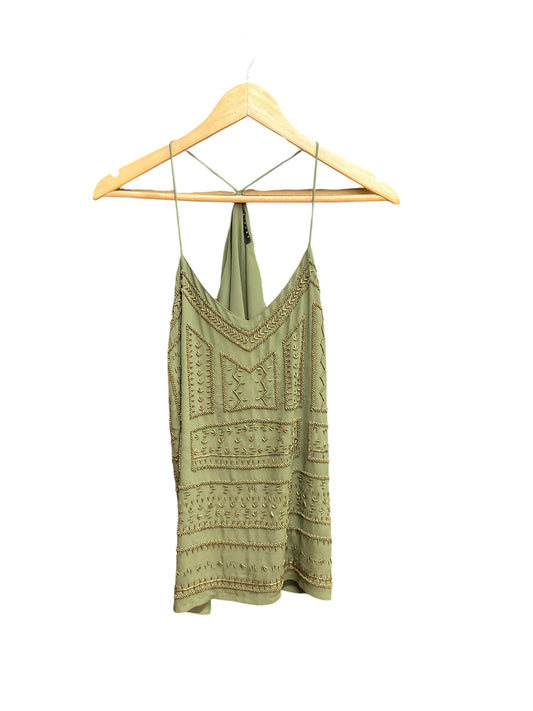 Top Sleeveless By Sisley In Green, Size: L