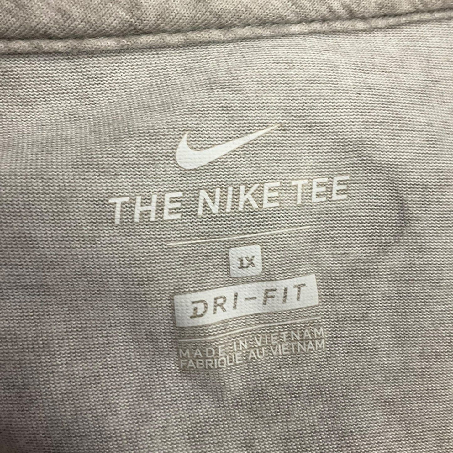 Athletic Tank Top By Nike Apparel In Grey, Size: 1x