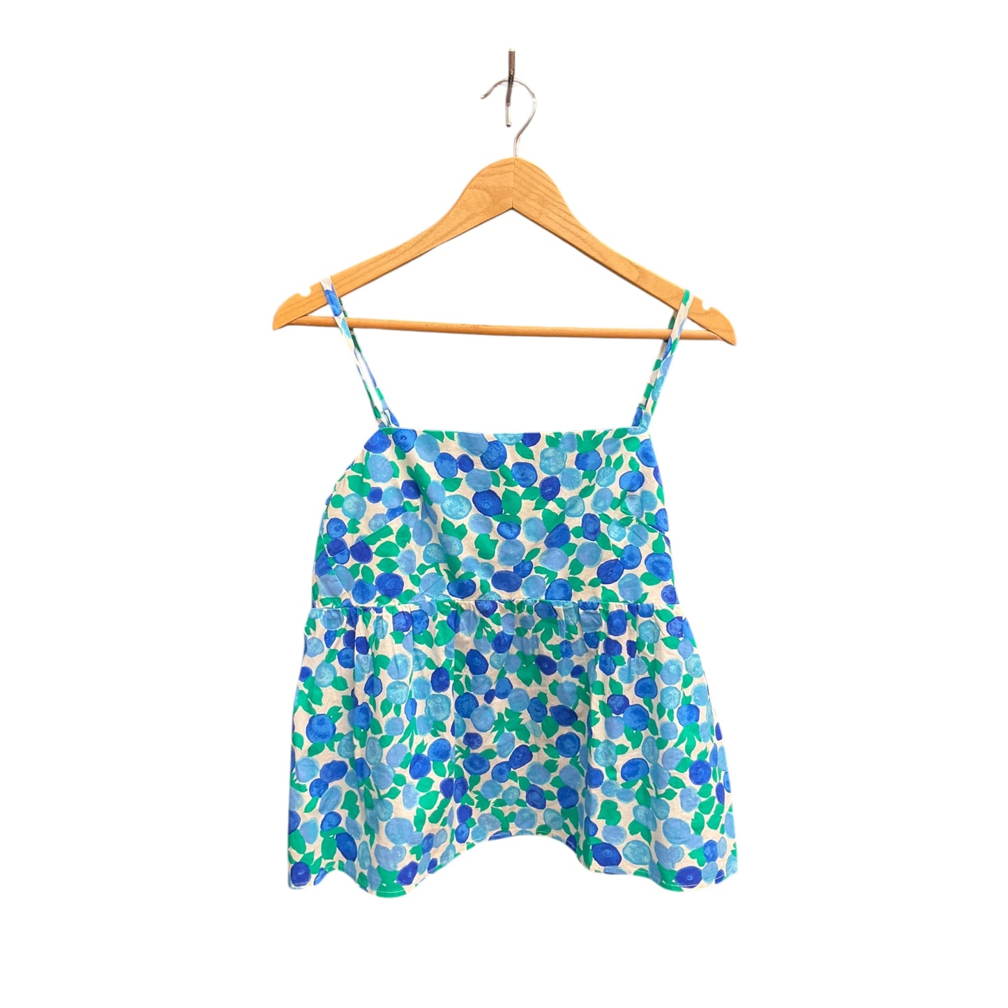 Top Sleeveless By J. Crew In Blue & Green, Size: L