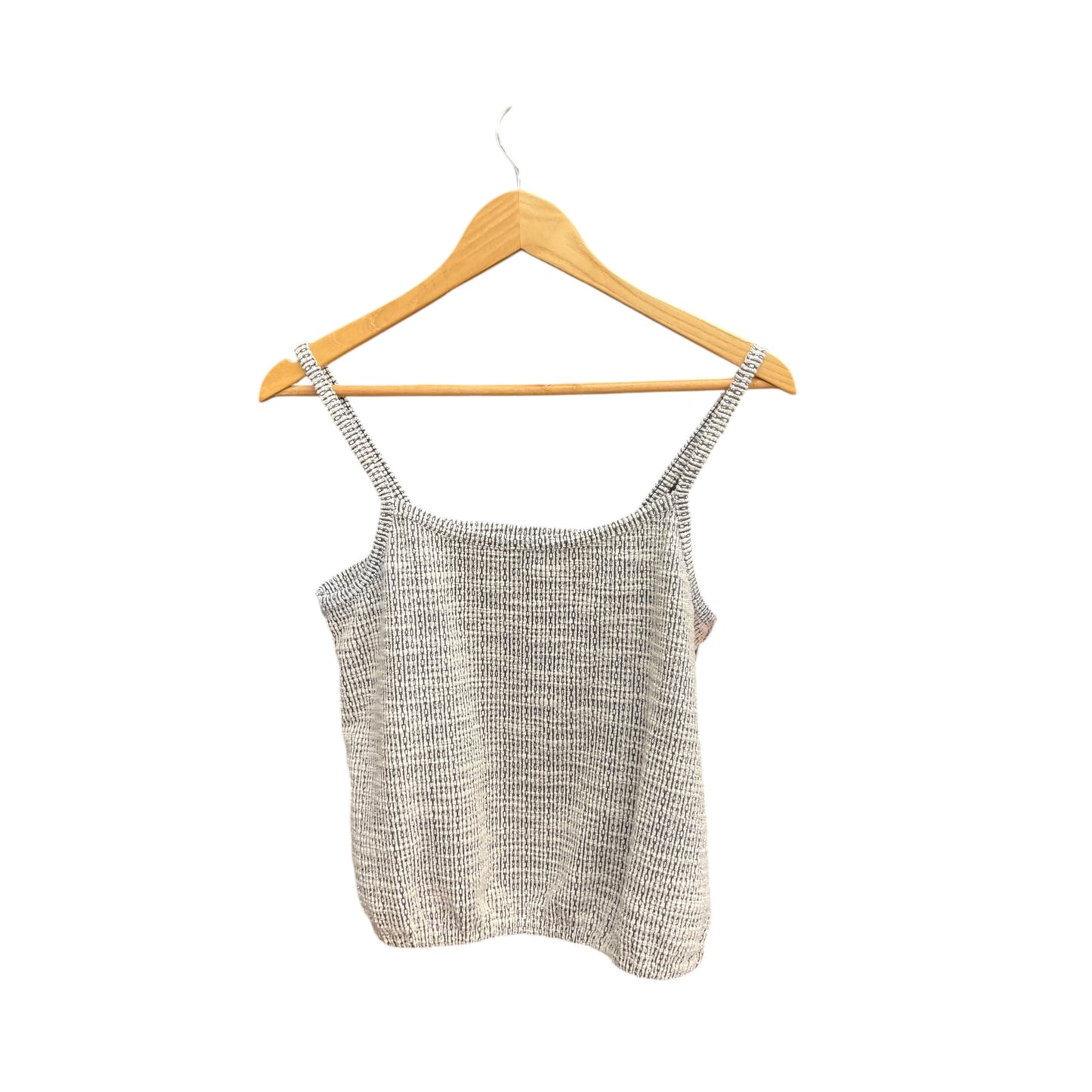 Top Sleeveless By Loft In Black & Cream, Size: S