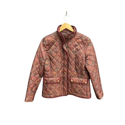 Jacket Puffer & Quilted By Talbots In Paisley Print, Size: Mp