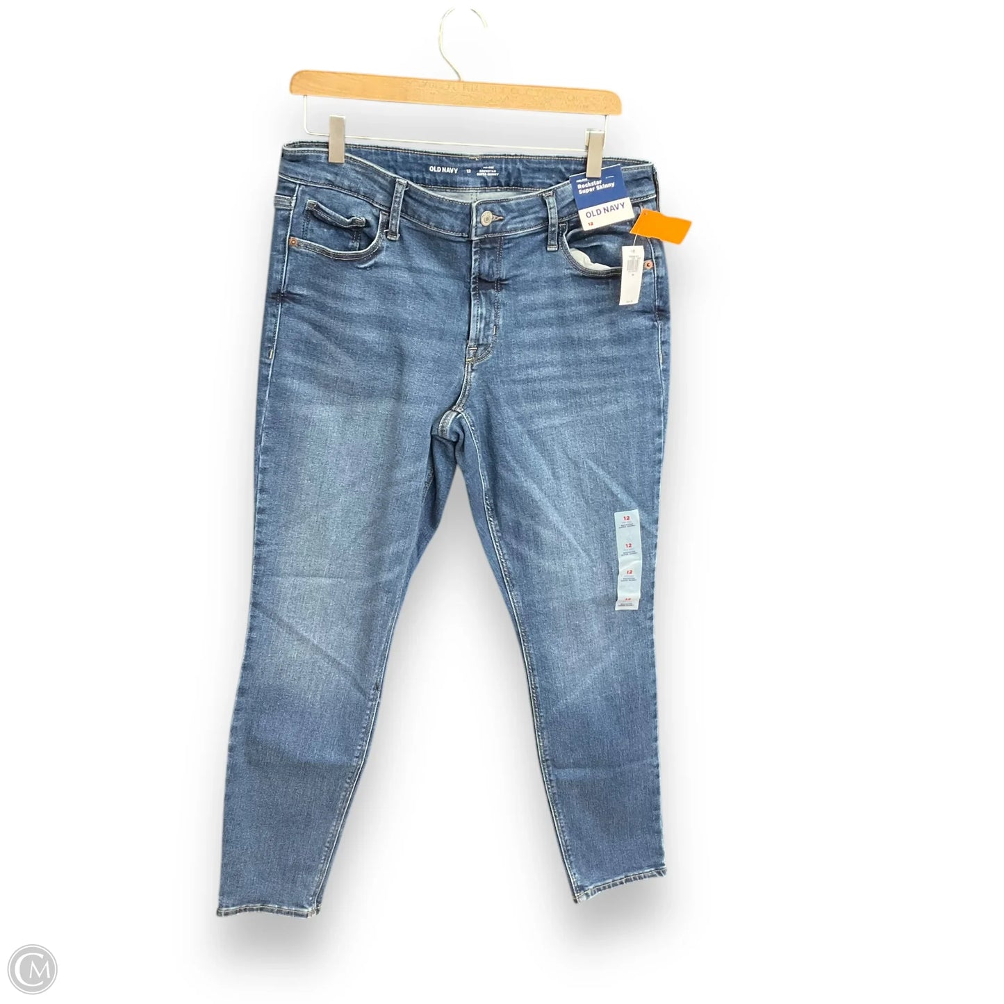 Jeans Skinny By Old Navy In Blue, Size: 12