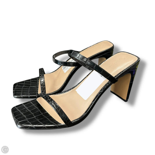 Sandals Heels Block By The Drop  Size: 9.5