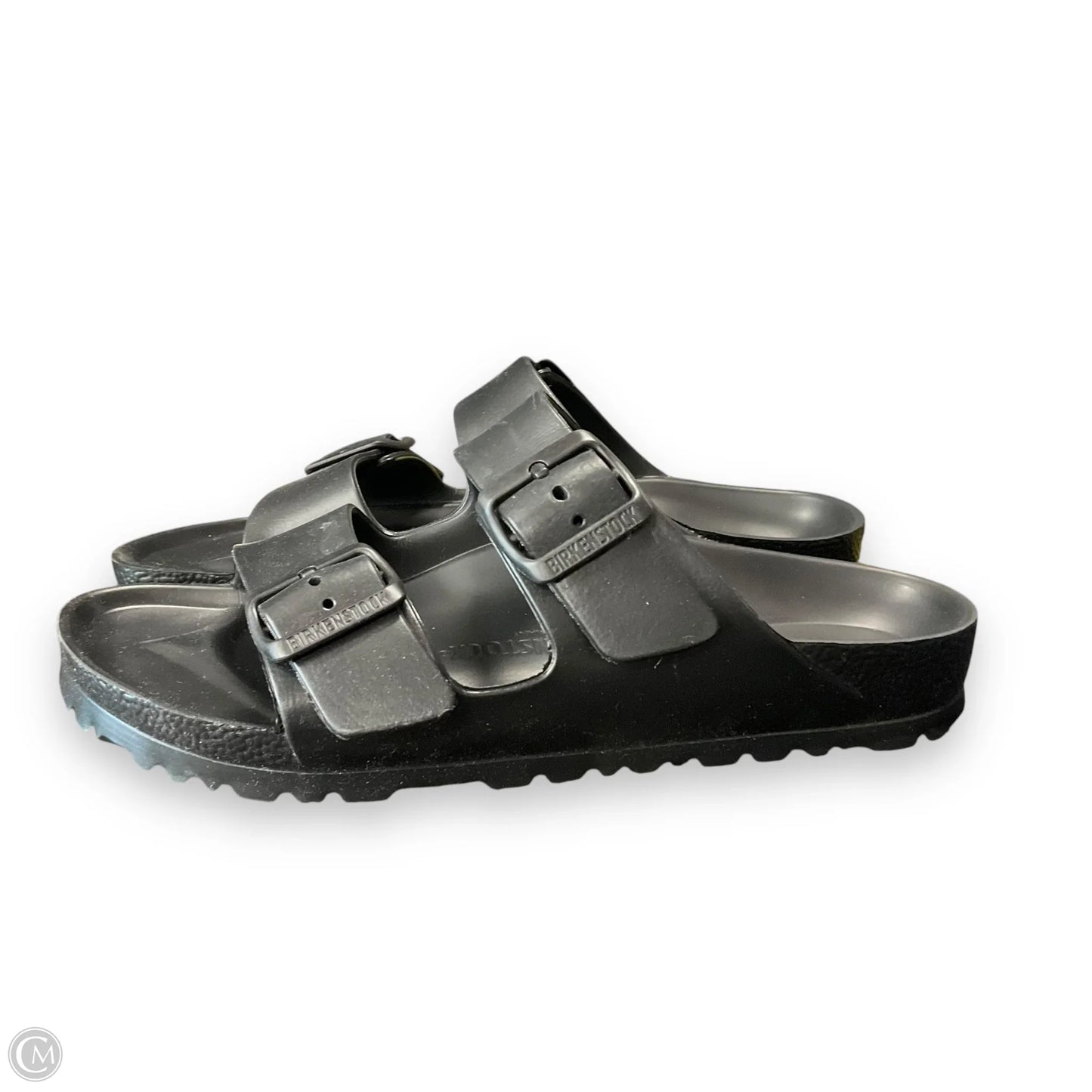 Sandals Flats By Birkenstock In Black, Size: 6.5