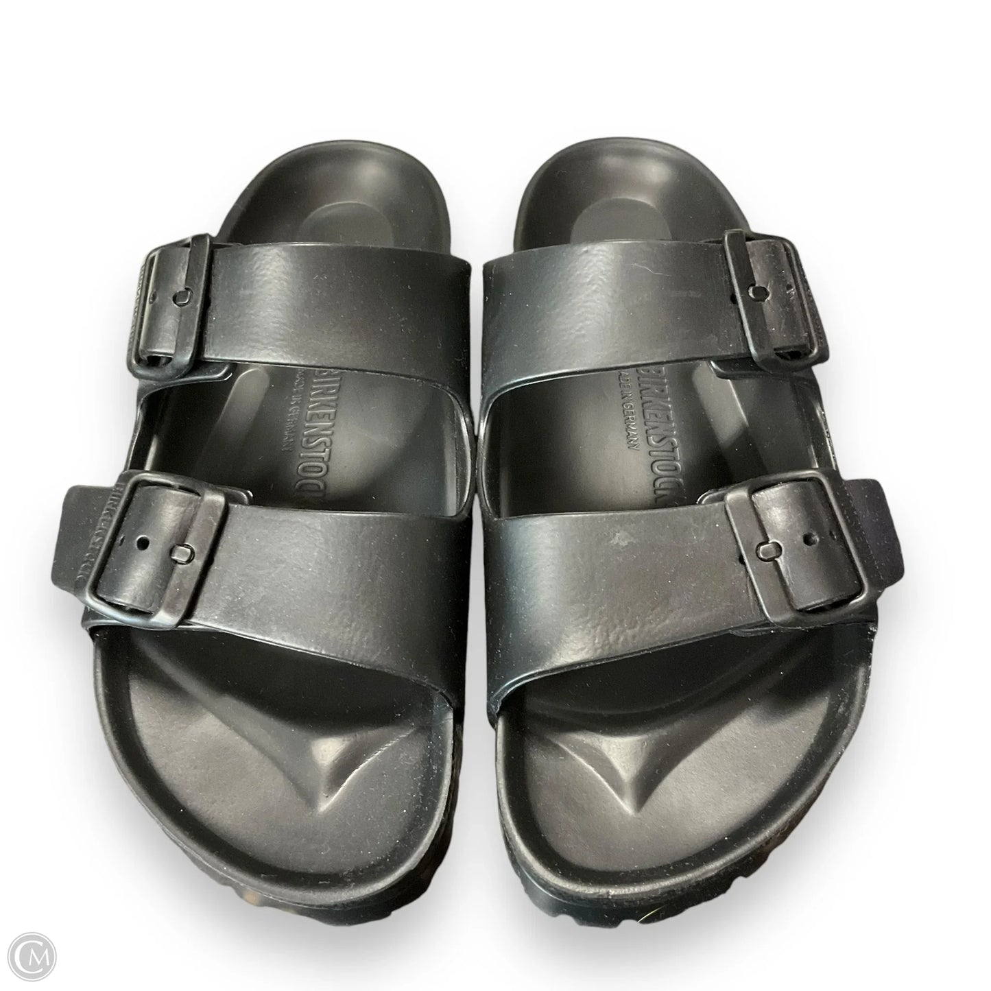 Sandals Flats By Birkenstock In Black, Size: 6.5