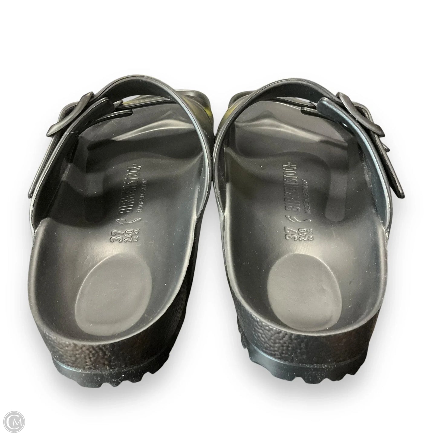 Sandals Flats By Birkenstock In Black, Size: 6.5