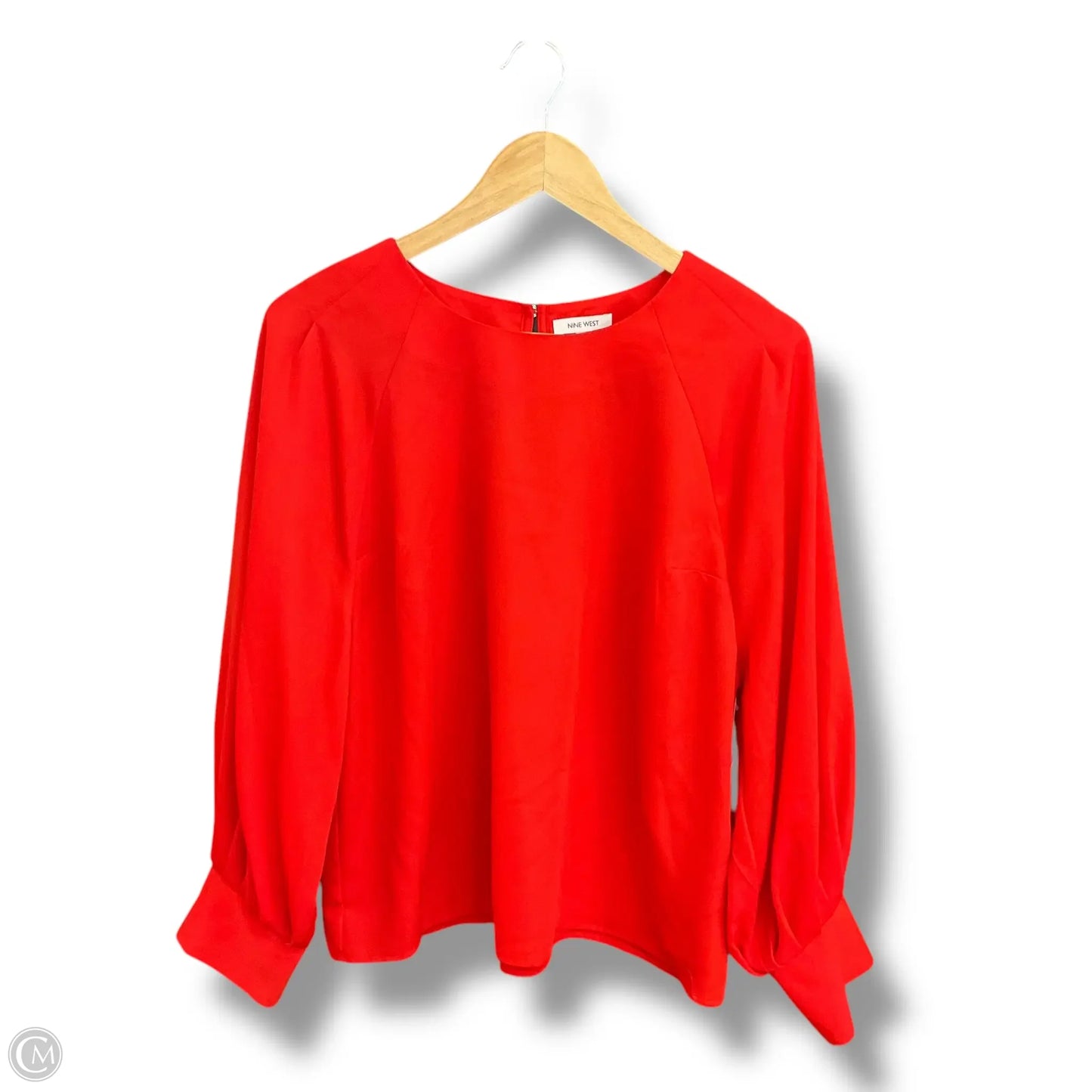 Top Long Sleeve By Nine West Apparel In Red, Size: L