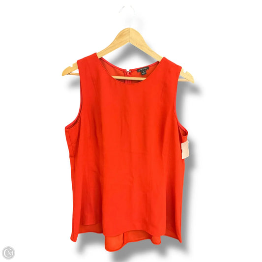 Top Sleeveless By Ann Taylor In Red, Size: L