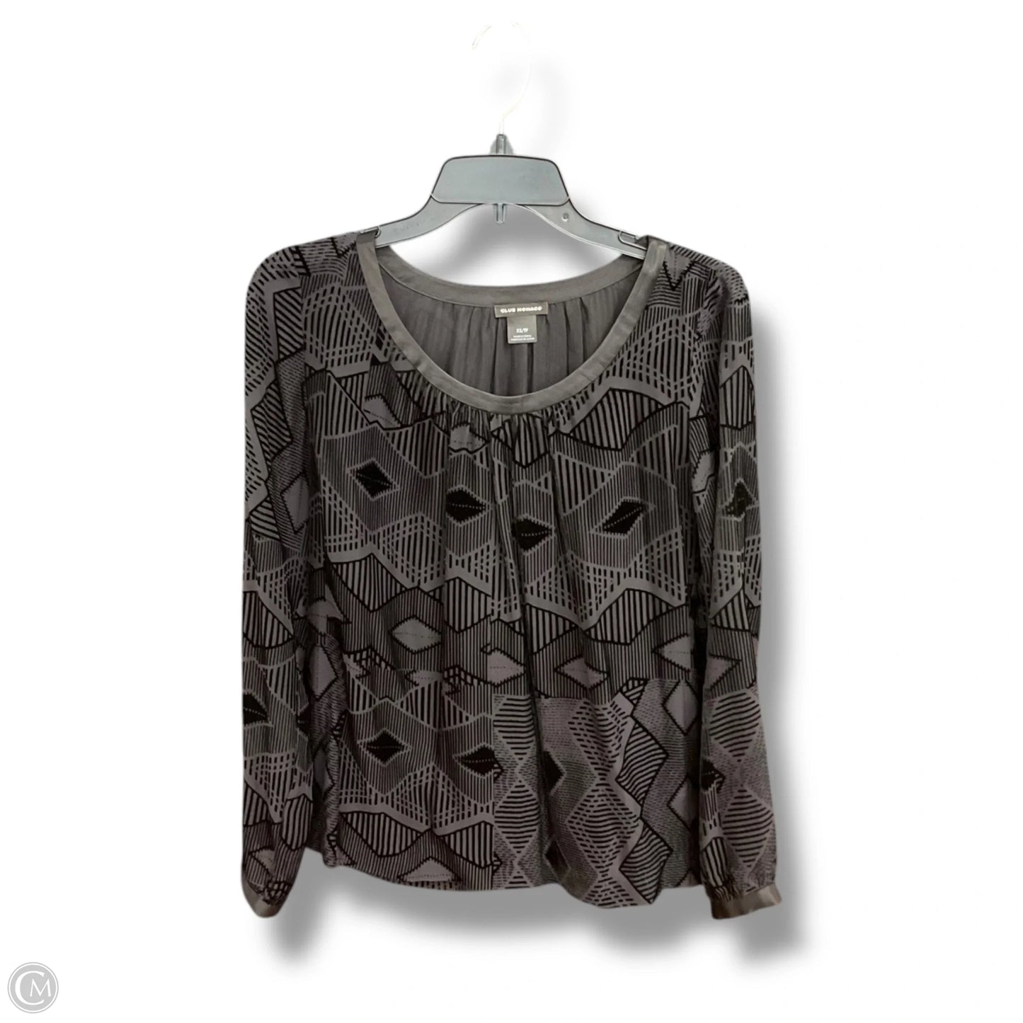 Top Long Sleeve By Club Monaco In Black, Size: Xs