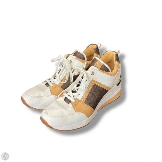 Shoes Sneakers By Michael By Michael Kors In Brown & White, Size: 9.5