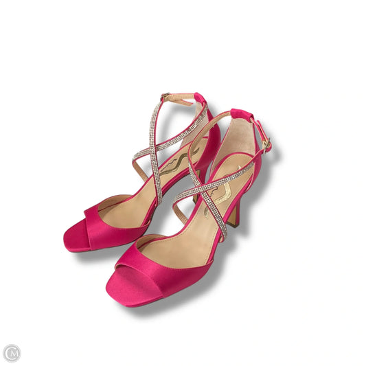Sandals Heels Stiletto By Nina In Pink, Size: 8