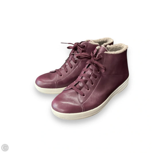 Boots Ankle Flats By Fitflop In Purple, Size: 9