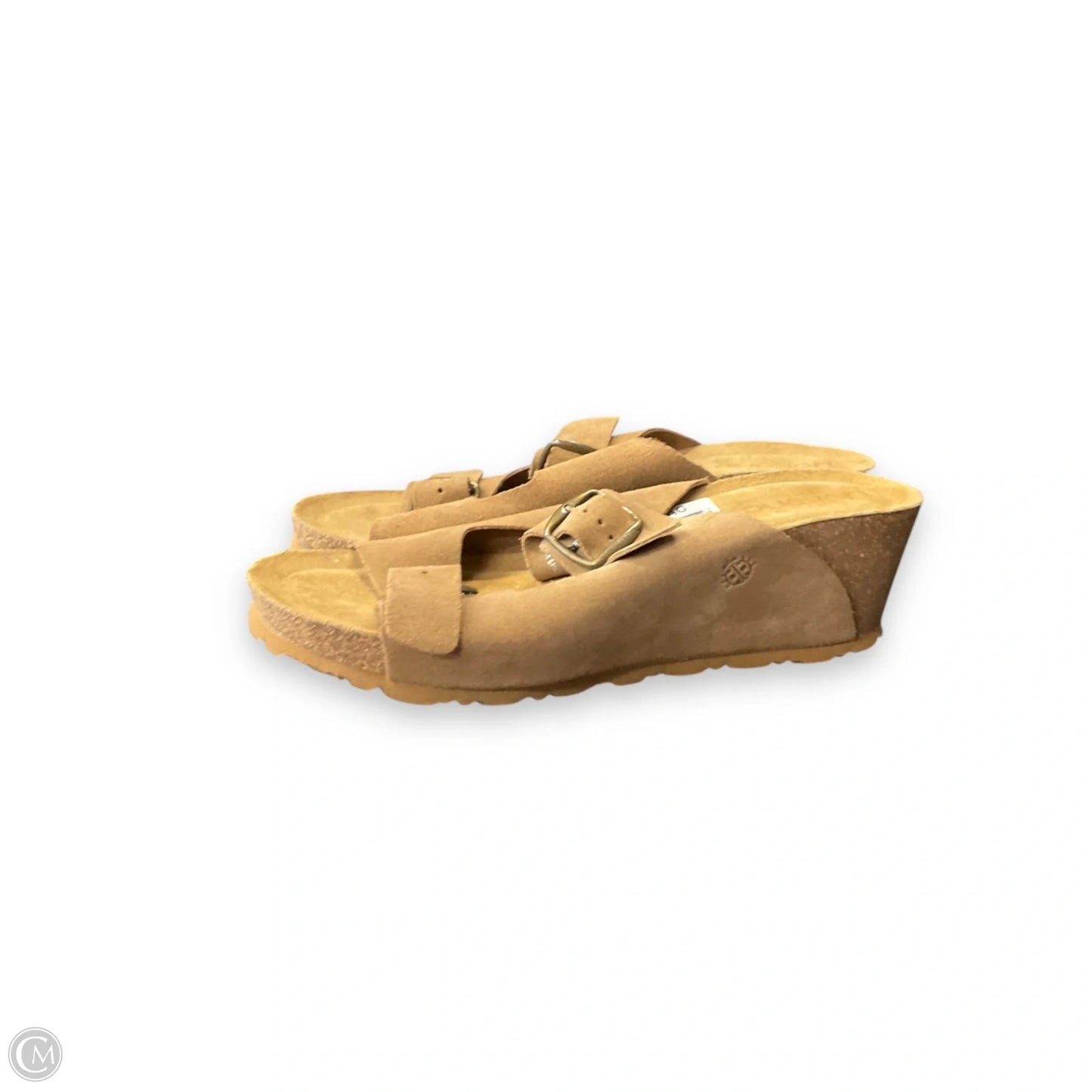 Sandals Heels Wedge By yokono In Brown, Size: 9