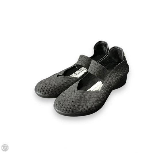 Shoes Heels Wedge By Bernie Mev In Black, Size: 8.5