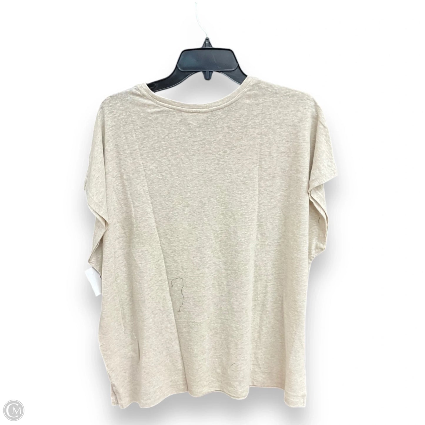 Top Short Sleeve By Banana Republic In Tan, Size: Xl