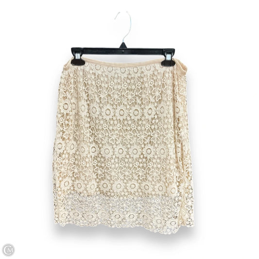 Skirt Mini & Short By Solitaire In Cream, Size: L