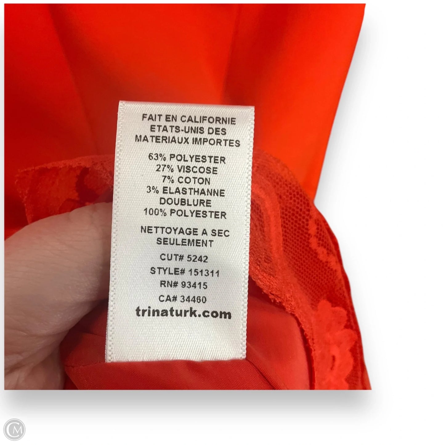 Dress Work By Trina Turk In Red, Size: S