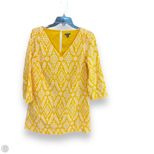 Dress Casual Short By Ann Taylor In Yellow, Size: S