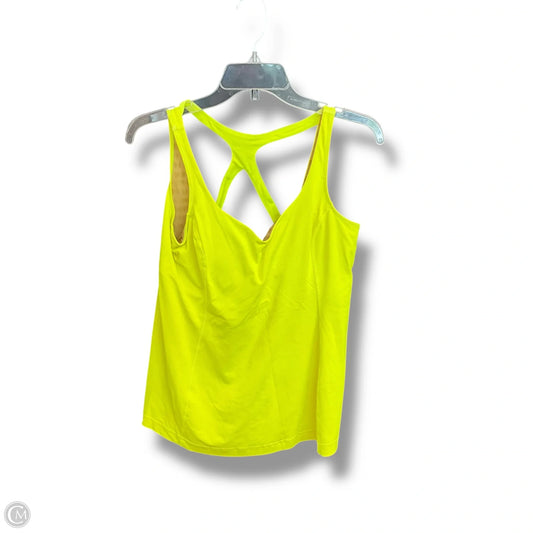 Athletic Tank Top By Lululemon In Yellow, Size: L