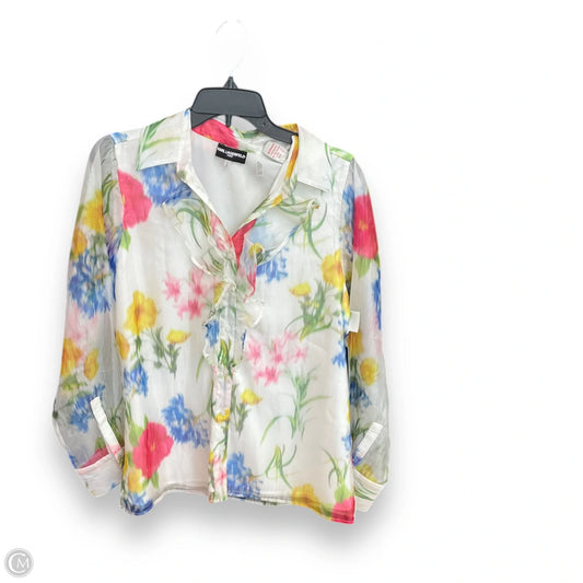 Blouse Designer By Karl Lagerfeld In Multi-colored, Size: M