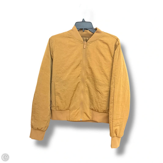 Athletic Jacket By Lululemon In Gold, Size: M